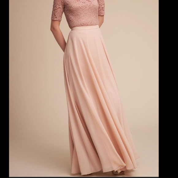 BHLDN Hampton Skirt in blush pink 🌸 - Picture 1 of 8